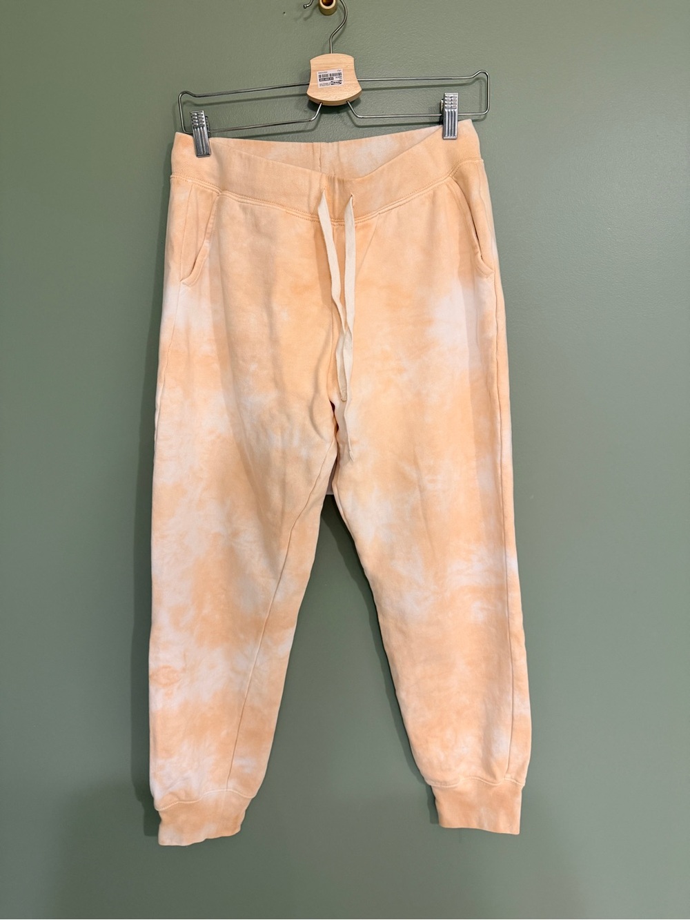 JCrew Peach Tie-Dye Jogger Sweatpants